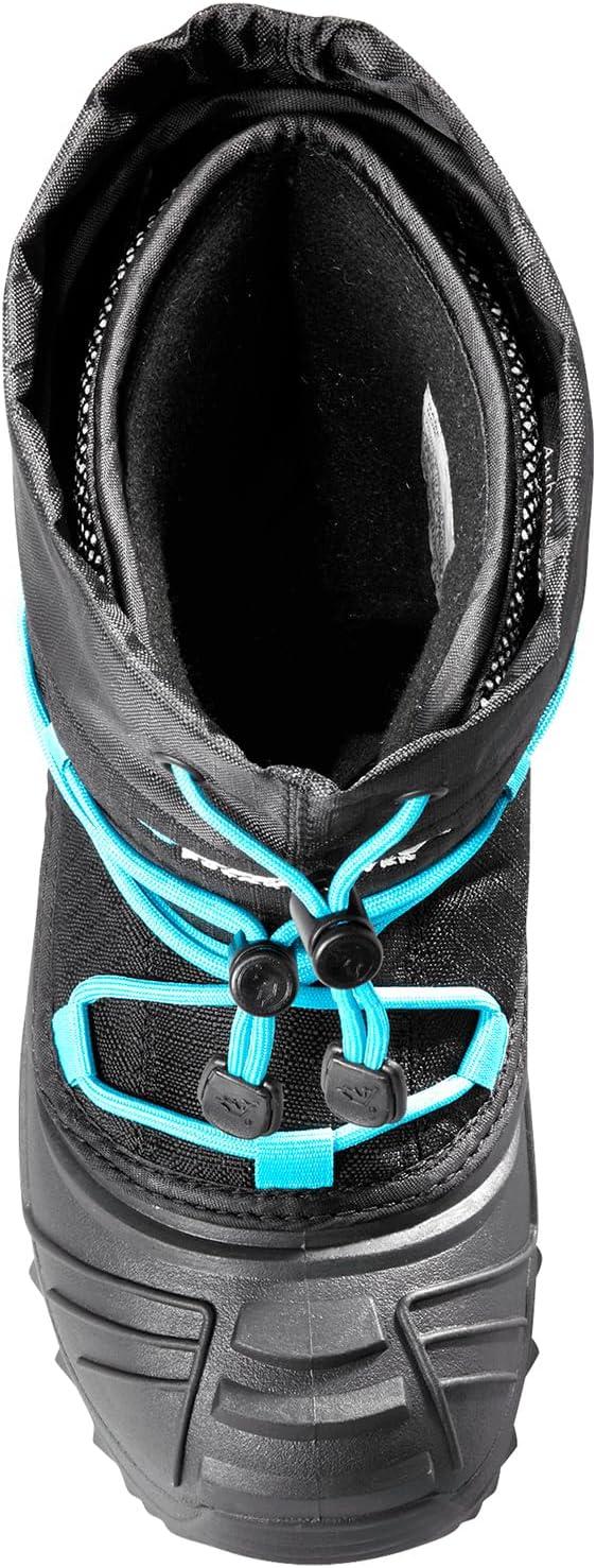 image:imageBaffin Kids Junior YOUNG SNOGOOSE Insulated Waterproof Flexible ComfortFit MultiLayer Tall Snow Boots wPolar Rubber BaseBlackBlue