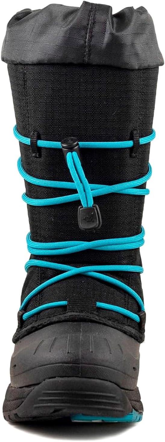 image:imageBaffin Kids Junior YOUNG SNOGOOSE Insulated Waterproof Flexible ComfortFit MultiLayer Tall Snow Boots wPolar Rubber BaseBlackBlue