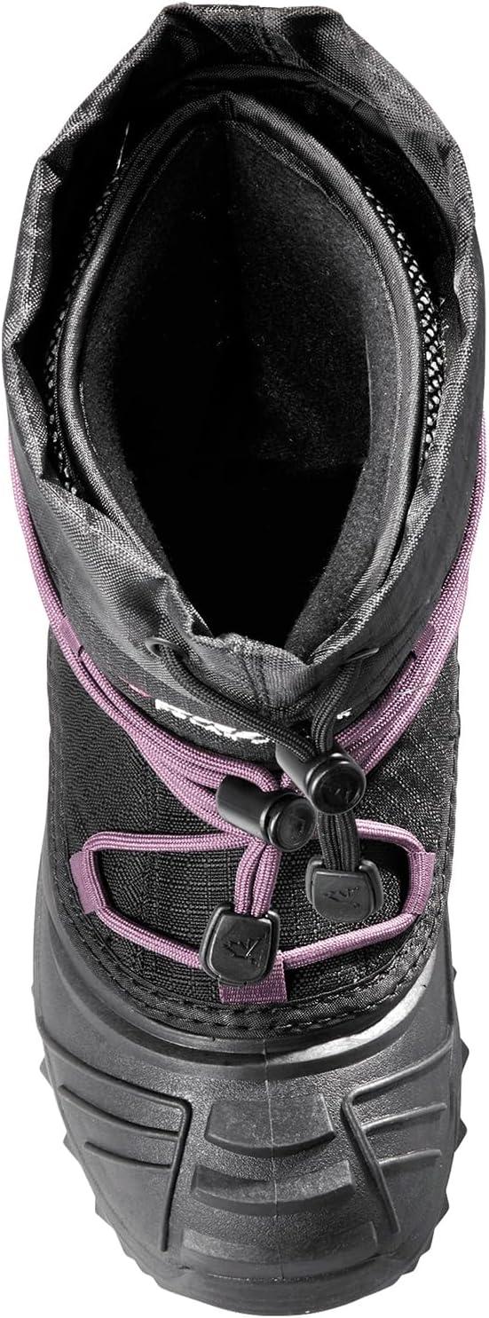 image:imageBaffin Kids Junior YOUNG SNOGOOSE Insulated Waterproof Flexible ComfortFit MultiLayer Tall Snow Boots wPolar Rubber BaseBlackPlum
