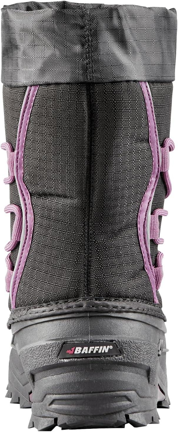 image:imageBaffin Kids Junior YOUNG SNOGOOSE Insulated Waterproof Flexible ComfortFit MultiLayer Tall Snow Boots wPolar Rubber BaseBlackPlum