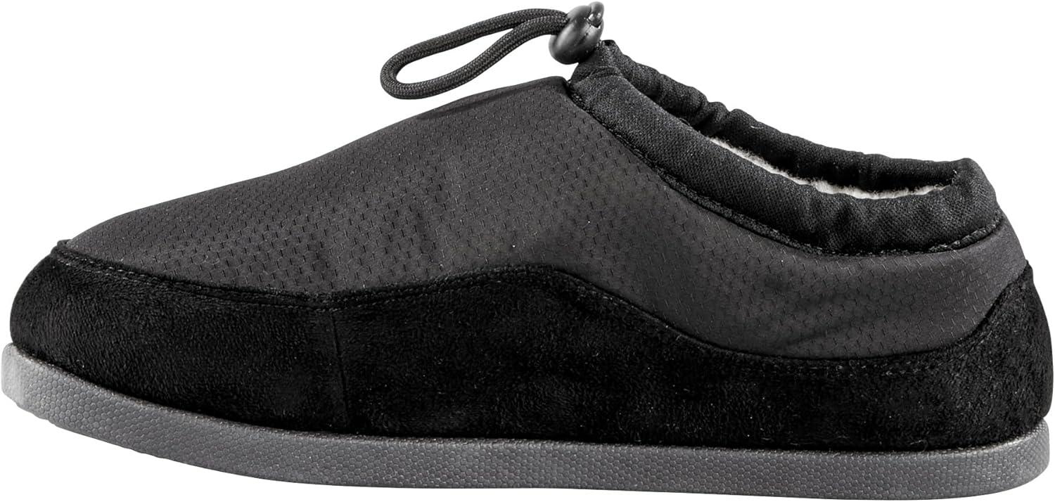 image:imageBaffin Unisex CABIN Hybrid Waterproof Insulated Lightweight Breathable Soft Adjustable IndoorOutdoor Slipon SlipperBlack