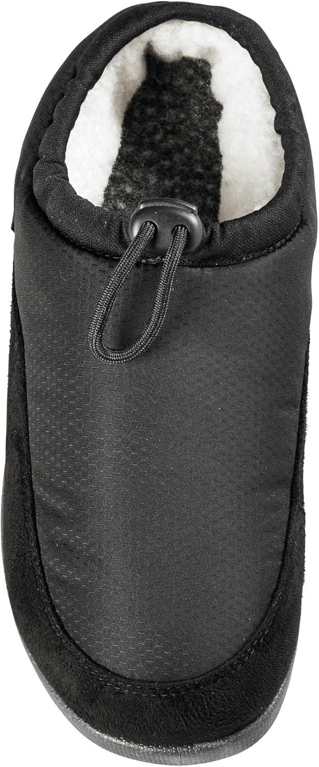image:imageBaffin Unisex CABIN Hybrid Waterproof Insulated Lightweight Breathable Soft Adjustable IndoorOutdoor Slipon SlipperBlack