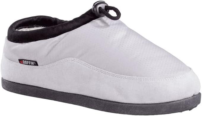 image:imageBaffin Unisex CABIN Hybrid Waterproof Insulated Lightweight Breathable Soft Adjustable IndoorOutdoor Slipon SlipperCoastal Grey