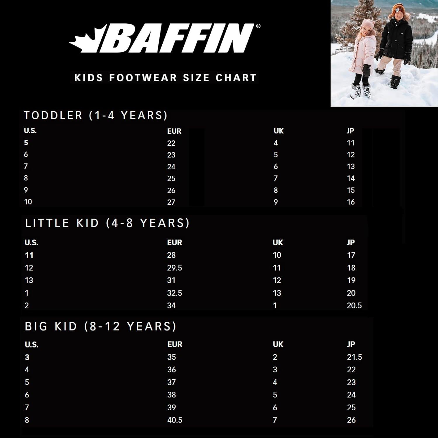 image:imageBaffin Unisex Kids ICE CASTLE Waterproof Insulated MultiLayer Winter Snow Boots Polar Rubber Base amp MoistureWicking LinerRed