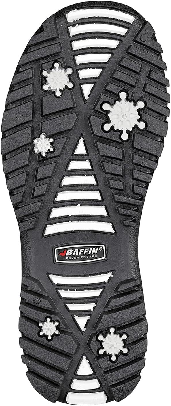 image:imageBaffin Unisex Kids Junior AVERY Waterproof Insulated ComfortFit MultiLayer MidCalf LaceUp Snow Boots Arctic Rubber BaseWhite