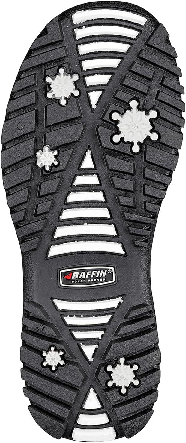 image:imageBaffin Unisex Kids Junior AVERY Waterproof Insulated ComfortFit MultiLayer MidCalf LaceUp Snow Boots Arctic Rubber BaseWhite