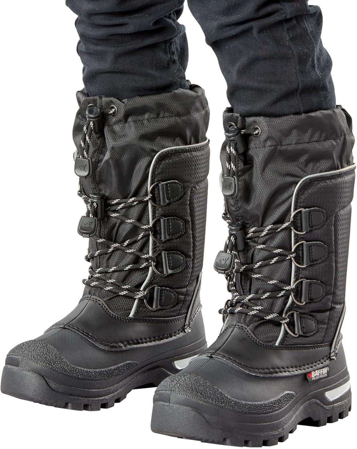 image:imageBaffin Unisex Kids PINETREE Waterproof Insulated MidCalf Winter Boots wComfortFit Inner Boot System amp Arctic Rubber BaseBlack