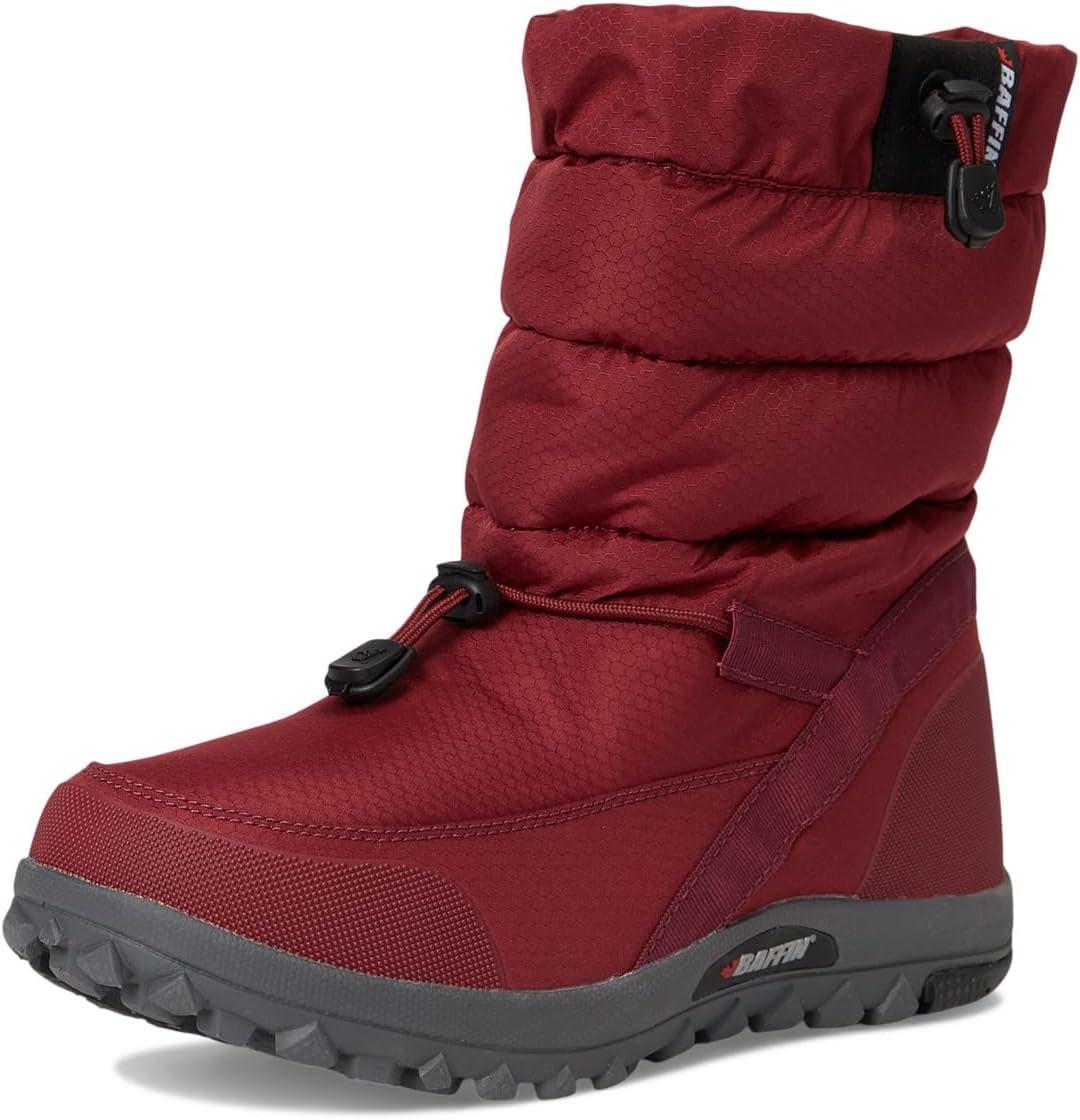 image:imageBaffin Womens CLOUD LOW Waterproof Breathable Lightweight Winter SlipResistant MidHigh Boots for Hiking amp Casual WearCrimson Red