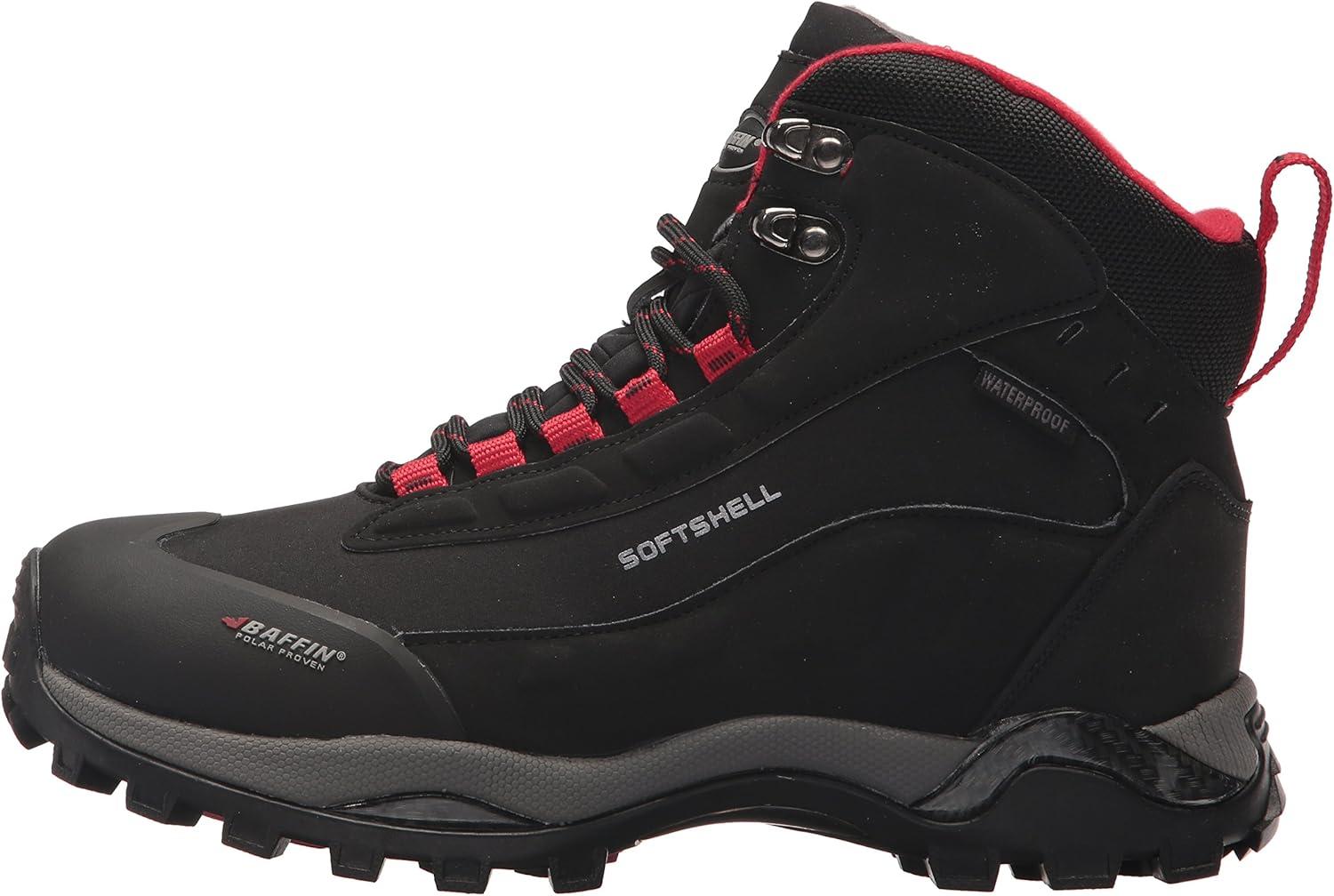 image:imageBaffin Womens HIKE Mid Waterproof Insulated Lightweight TundraRated Cold Weather Boots for Hiking Trekking amp CampingBlackRed
