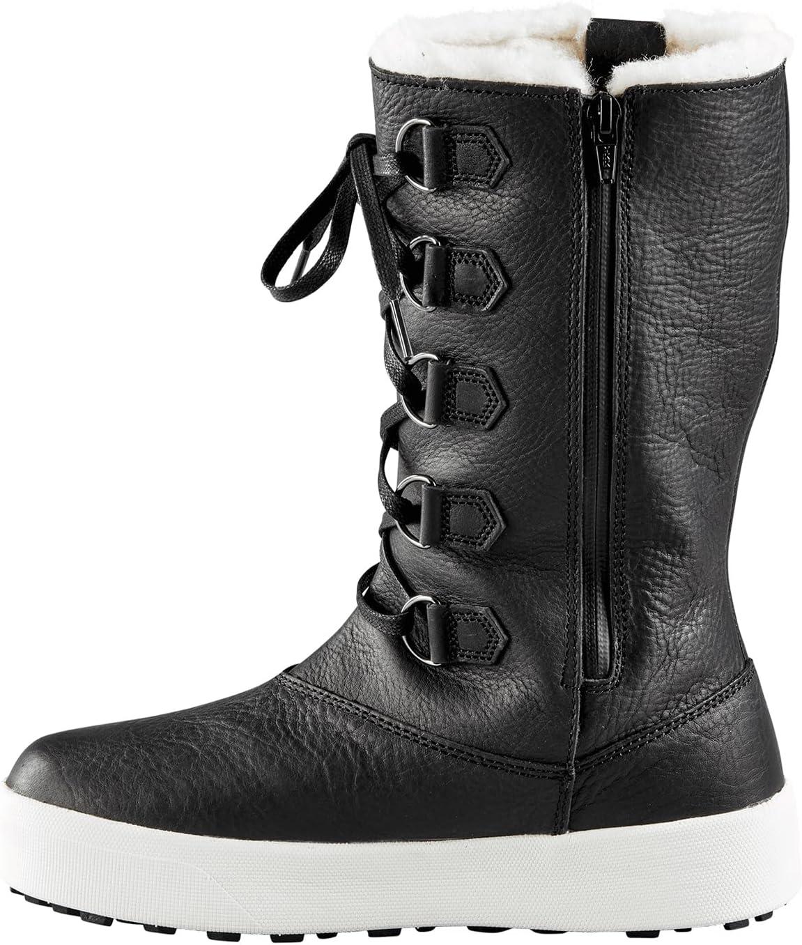 image:imageBaffin Womens YORKVILLE Waterproof Insulated TallHeight Winter Snow Boots Leather Upper Wool Lining SlipResistant BaseBlack