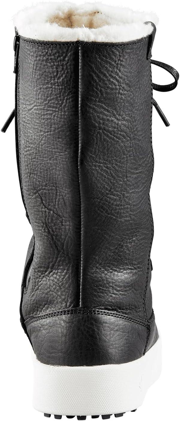image:imageBaffin Womens YORKVILLE Waterproof Insulated TallHeight Winter Snow Boots Leather Upper Wool Lining SlipResistant BaseBlack