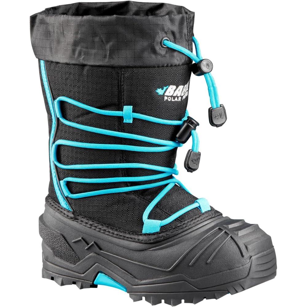 image:imageBaffin Kids Junior YOUNG SNOGOOSE Insulated Waterproof Flexible ComfortFit MultiLayer Tall Snow Boots wPolar Rubber BaseBlackBlue