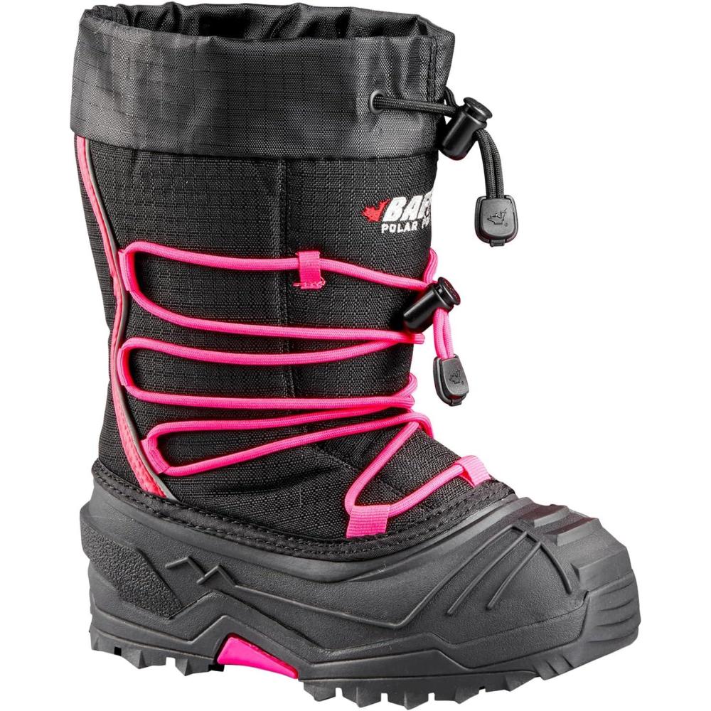 image:imageBaffin Kids Junior YOUNG SNOGOOSE Insulated Waterproof Flexible ComfortFit MultiLayer Tall Snow Boots wPolar Rubber BaseBlackHyper Berry