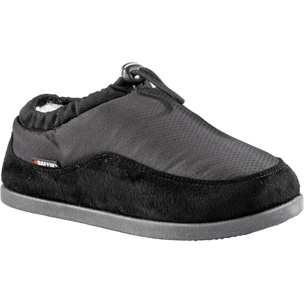 image:imageBaffin Unisex CABIN Hybrid Waterproof Insulated Lightweight Breathable Soft Adjustable IndoorOutdoor Slipon SlipperBlack