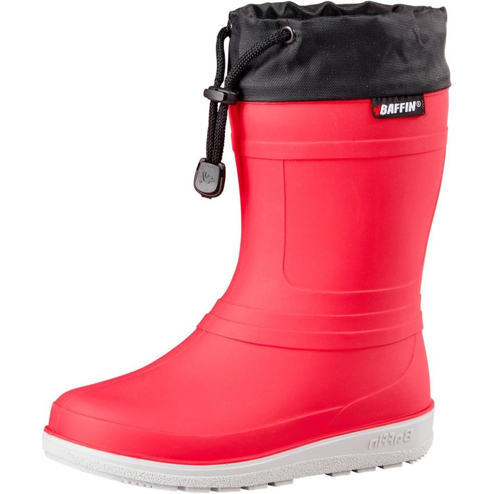 image:imageBaffin Unisex Kids ICE CASTLE Waterproof Insulated MultiLayer Winter Snow Boots Polar Rubber Base amp MoistureWicking LinerRed