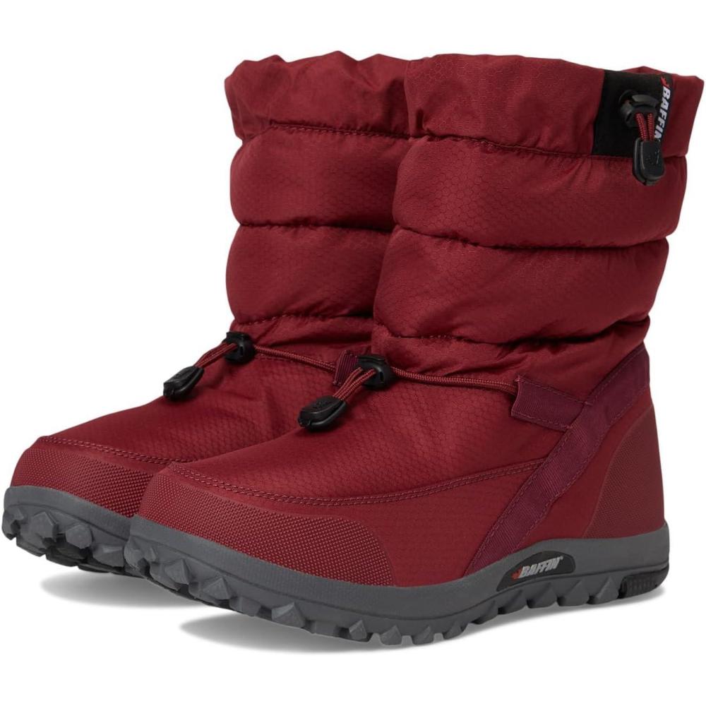 image:imageBaffin Womens CLOUD LOW Waterproof Breathable Lightweight Winter SlipResistant MidHigh Boots for Hiking amp Casual WearCrimson Red
