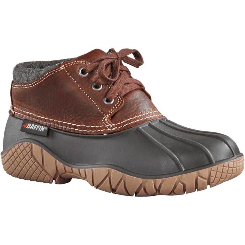 image:imageBaffin Womens WHITETAIL II Waterproof Insulated LowHeight Winter Snow Boots FullGrain Leather Upper Flexible Rubber BaseBrown