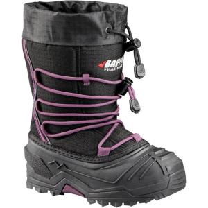 Baffin Kids’ Junior YOUNG SNOGOOSE Insulated Waterproof Flexible Comfort-Fit Multi-Layer Tall Snow Boots w/Polar Rubber Base(Black/Plum)