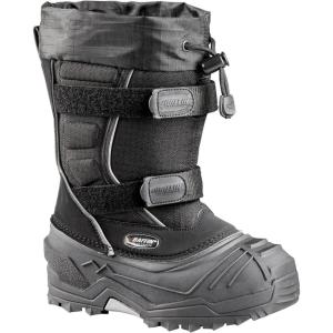Baffin Unisex Kids’ YOUNG EIGER Insulated Waterproof Tall-Height Snow Boots w/Full-Grain Leather Upper & Polar Rubber Base(Black)