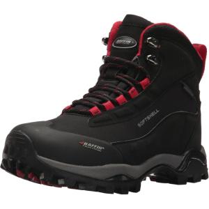 Baffin Women’s HIKE Mid Waterproof Insulated Lightweight Tundra-Rated Cold Weather Boots for Hiking, Trekking & Camping(Black/Red)