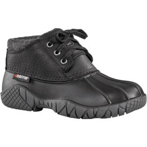Baffin Women’s WHITETAIL II Waterproof Insulated Low-Height Winter Snow Boots, Full-Grain Leather Upper, Flexible Rubber Base(Black)