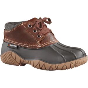 Baffin Women’s WHITETAIL II Waterproof Insulated Low-Height Winter Snow Boots, Full-Grain Leather Upper, Flexible Rubber Base(Brown)